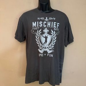 Ajaxx 63 Mischief T Shirt Large Gently worn 100% cotton